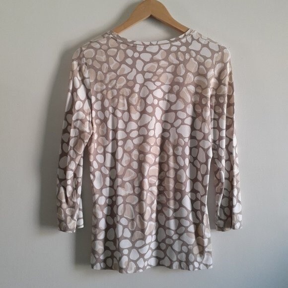 Corvino Neutral Prints Women's Long Sleeved Top Small - Picture 3 of 9